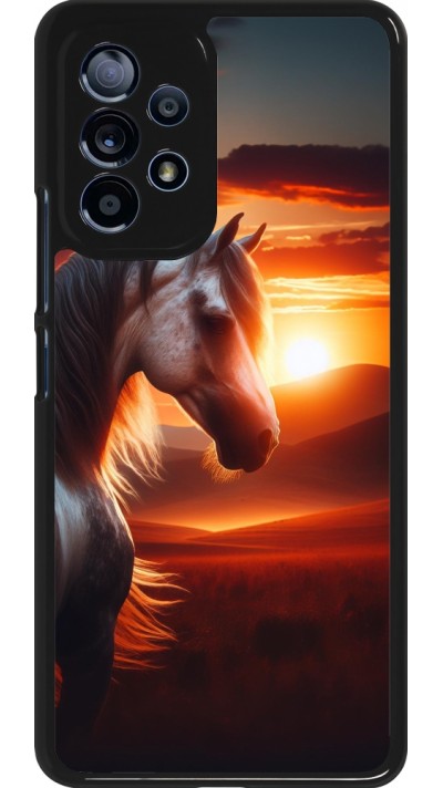 Samsung Galaxy A53 5G Case Hülle - Majestätischer Sonnenuntergang Pferd