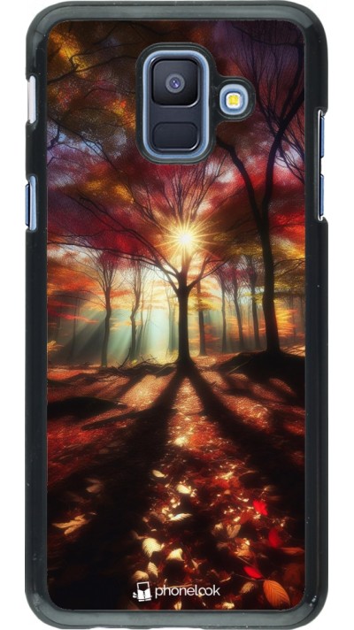 Samsung Galaxy A6 Case Hülle - Herbstlicher goldener Glanz