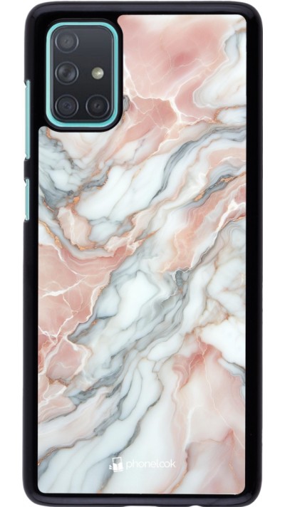 Samsung Galaxy A71 Case Hülle - Rosa Leuchtender Marmor