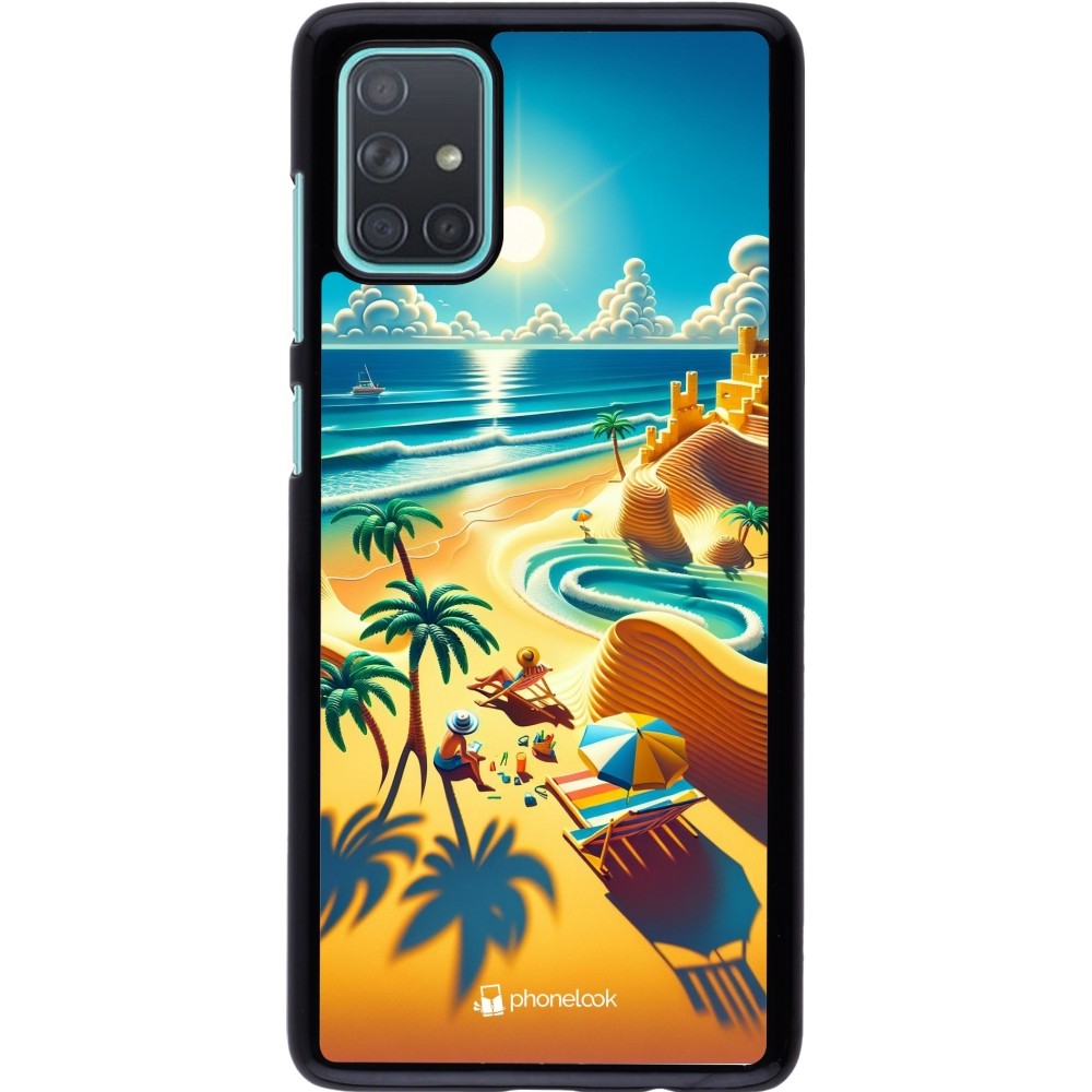 Samsung Galaxy A71 Case Hülle - Sonnenuntergang Brise