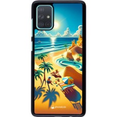 Samsung Galaxy A71 Case Hülle - Sonnenuntergang Brise