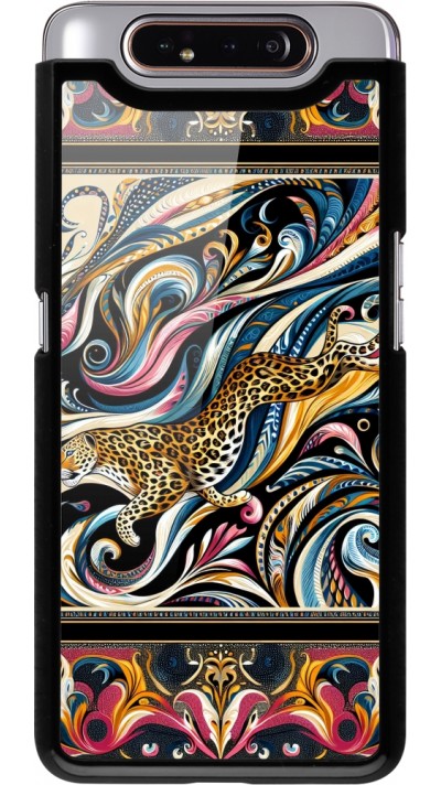 Samsung Galaxy A80 Case Hülle - Leopard Abstrakte Kunst