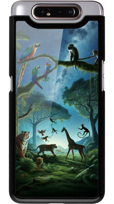 Samsung Galaxy A80 Case Hülle - Paradies der exotischen Tiere