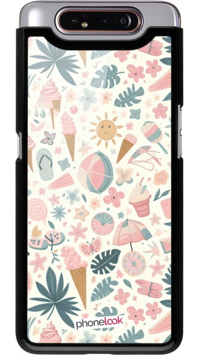 Samsung Galaxy A80 Case Hülle - Sommer Pink Muster