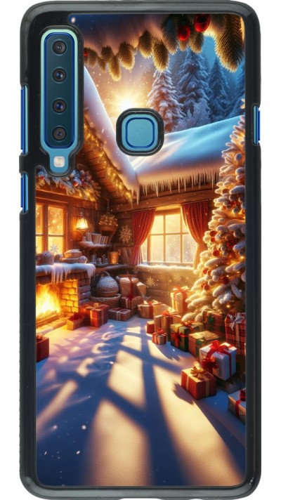 Samsung Galaxy A9 Case Hülle - Weihnachten Chalet Feerie