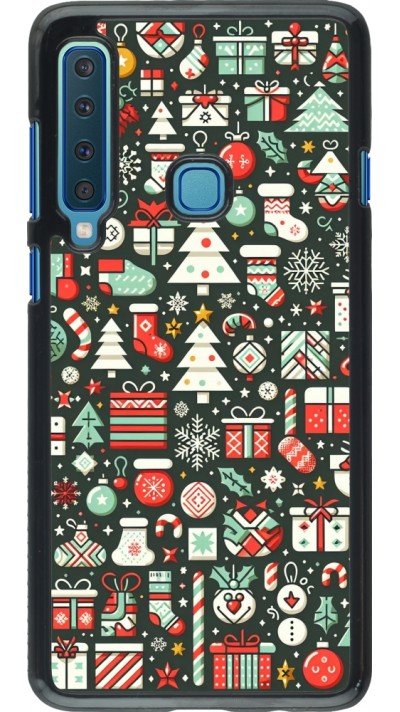 Samsung Galaxy A9 Case Hülle - Weihnachten 2023 Flachmuster