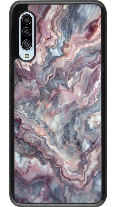 Samsung Galaxy A90 5G Case Hülle - Violetter silberner Marmor