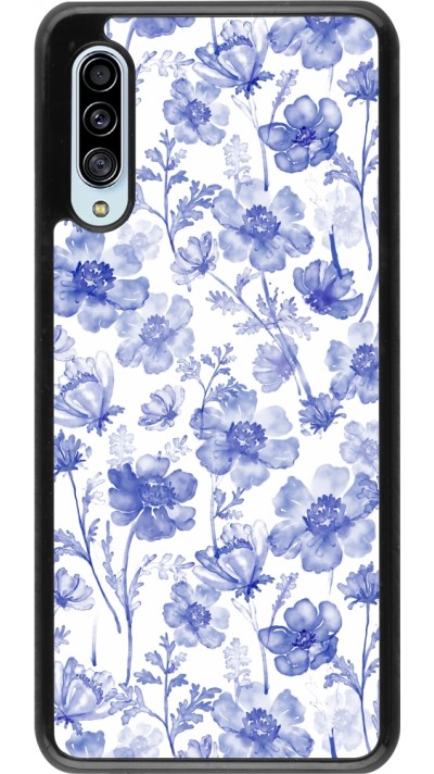 Samsung Galaxy A90 5G Case Hülle - Spring 23 watercolor blue flowers