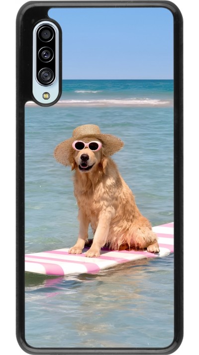 Samsung Galaxy A90 5G Case Hülle - Summer Dog on Paddle