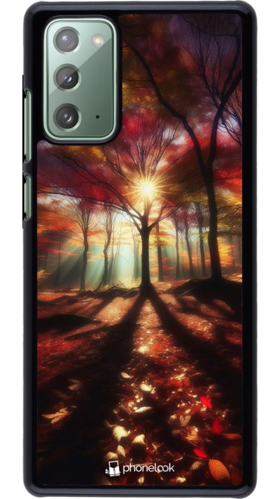 Samsung Galaxy Note 20 Case Hülle - Herbstlicher goldener Glanz