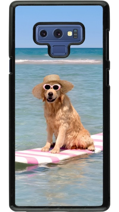 Samsung Galaxy Note9 Case Hülle - Summer Dog on Paddle