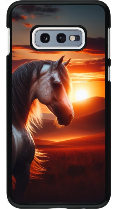 Samsung Galaxy S10e Case Hülle - Majestätischer Sonnenuntergang Pferd