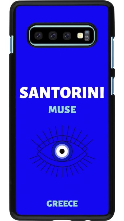 Samsung Galaxy S10+ Case Hülle - Pop Summer Destination Santorini