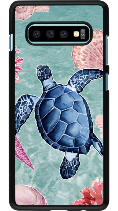 Samsung Galaxy S10+ Case Hülle - Preppy Turtle