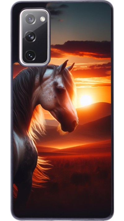 Samsung Galaxy S20 FE 5G Case Hülle - Majestätischer Sonnenuntergang Pferd