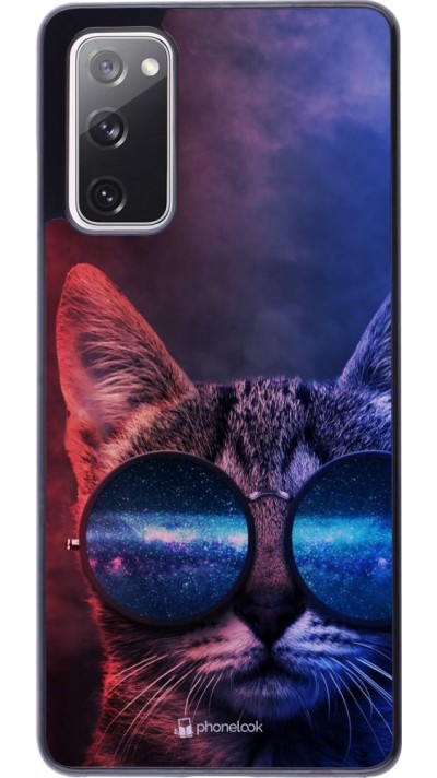 Hülle Samsung Galaxy S20 FE - Red Blue Cat Glasses