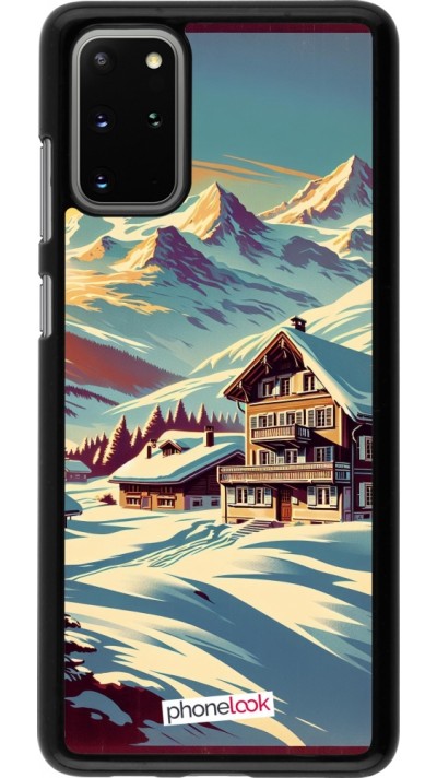 Samsung Galaxy S20+ Case Hülle - Chalet Berg verschneit