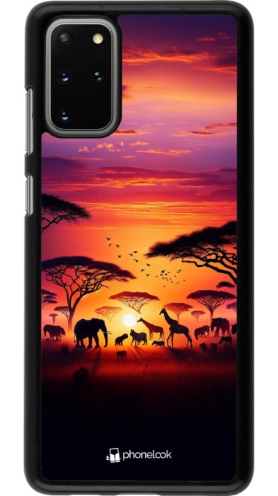 Samsung Galaxy S20+ Case Hülle - Safari Sonnenuntergang Wildtiere