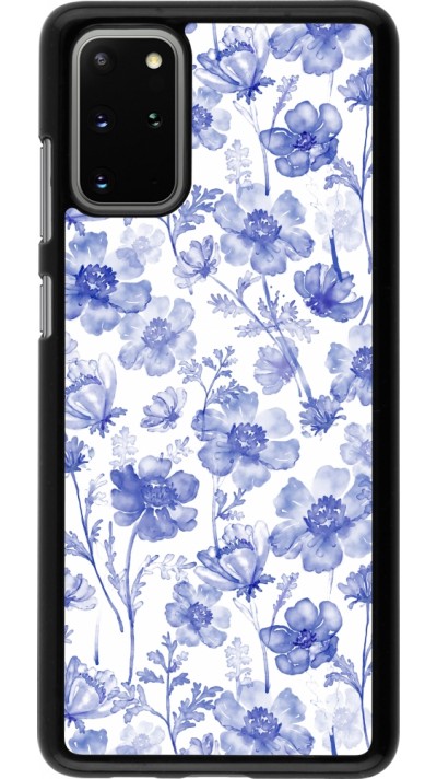 Samsung Galaxy S20+ Case Hülle - Spring 23 watercolor blue flowers