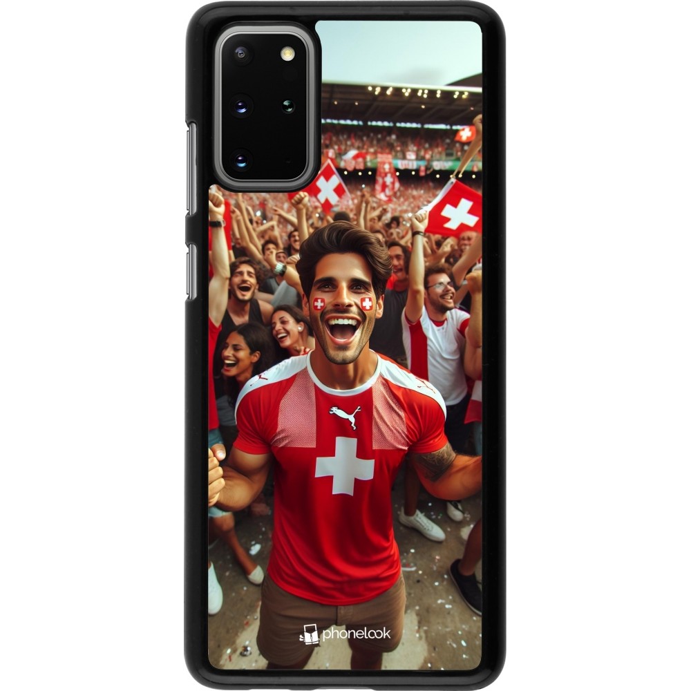 Samsung Galaxy S20+ Case Hülle - Schweizer Fan Euro 2024