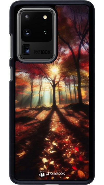 Samsung Galaxy S20 Ultra Case Hülle - Herbstlicher goldener Glanz