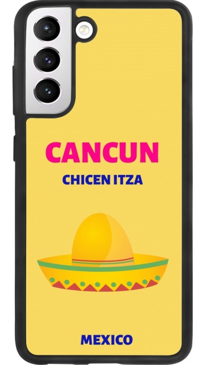 Samsung Galaxy S21 FE 5G Case Hülle - Silikon schwarz Pop Summer Destination Cancun