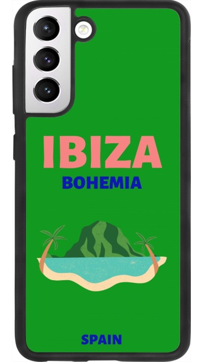 Samsung Galaxy S21 FE 5G Case Hülle - Silikon schwarz Pop Summer Destination Ibiza