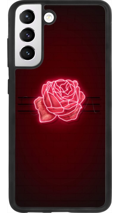 Samsung Galaxy S21 FE 5G Case Hülle - Silikon schwarz Spring 23 neon rose