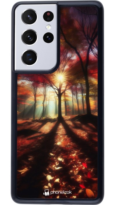 Samsung Galaxy S21 Ultra 5G Case Hülle - Herbstlicher goldener Glanz