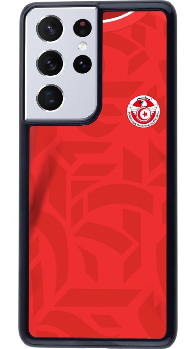 Samsung Galaxy S21 Ultra 5G Case Hülle - Tunesien 2022 personalisierbares Fussballtrikot