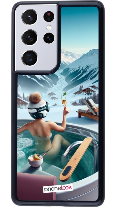 Samsung Galaxy S21 Ultra 5G Case Hülle - Berg Glamour Whirlpool