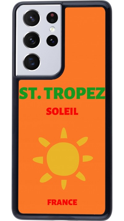 Samsung Galaxy S21 Ultra 5G Case Hülle - Pop Summer Destination St-Tropez