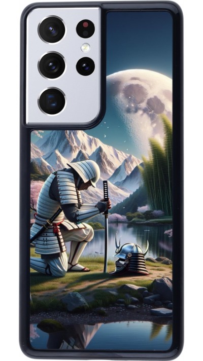 Samsung Galaxy S21 Ultra 5G Case Hülle - Samurai Katana Mond