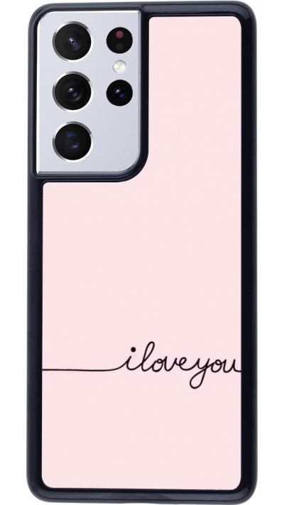 Samsung Galaxy S21 Ultra 5G Case Hülle - Valentine 2023 i love you writing