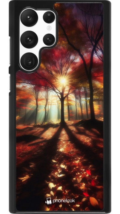 Samsung Galaxy S22 Ultra Case Hülle - Herbstlicher goldener Glanz