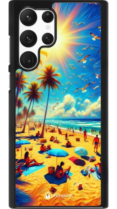 Samsung Galaxy S22 Ultra Case Hülle - Sommer Paradies Farbe