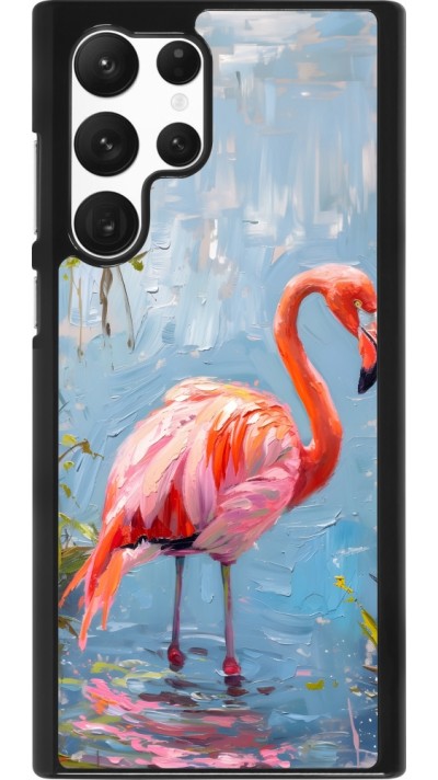 Samsung Galaxy S22 Ultra Case Hülle - Paint Flamingo