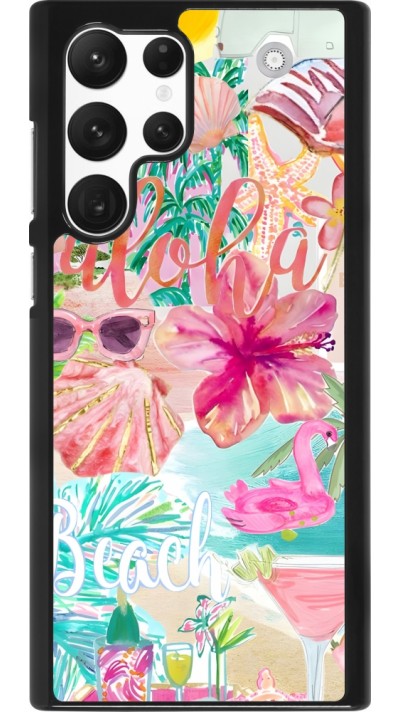 Samsung Galaxy S22 Ultra Case Hülle - Preppy Collage Aloha