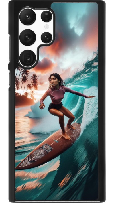 Samsung Galaxy S22 Ultra Case Hülle - Surferin aus Bali