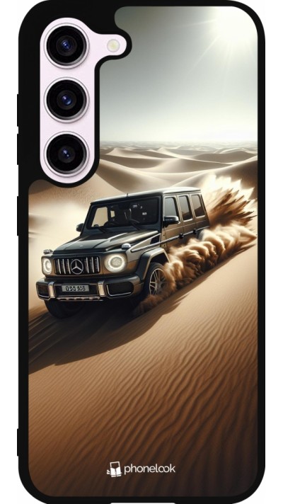 Samsung Galaxy S23 FE Case Hülle - Silikon schwarz Mercedes G Drift Wueste