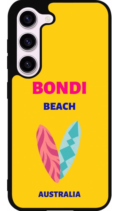 Samsung Galaxy S23 FE Case Hülle - Silikon schwarz Pop Summer Destination Bondi