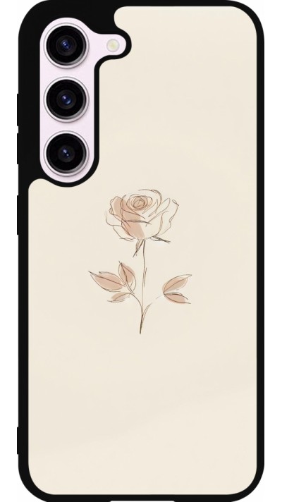 Samsung Galaxy S23 FE Case Hülle - Silikon schwarz Rosa Sand Minimalistisch