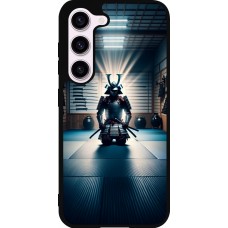 Samsung Galaxy S23 FE Case Hülle - Silikon schwarz Samurai im Gebet