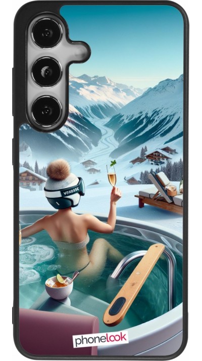 Samsung Galaxy S24 Case Hülle - Silikon schwarz Berg Glamour Whirlpool