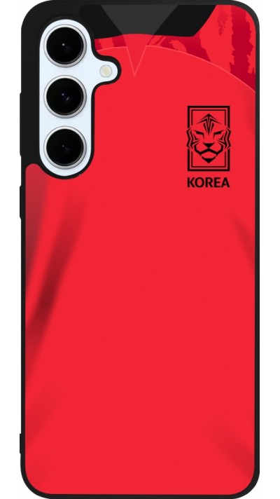 Samsung Galaxy S24 FE Case Hülle - Silikon schwarz Südkorea 2022 personalisierbares Fussballtrikot