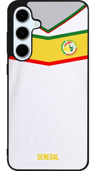 Samsung Galaxy S24 FE Case Hülle - Silikon schwarz Senegal 2022 personalisierbares Fußballtrikot