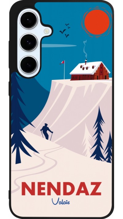 Samsung Galaxy S24 FE Case Hülle - Silikon schwarz Nendaz Cabane Ski