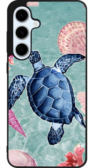 Samsung Galaxy S24 FE Case Hülle - Silikon schwarz Preppy Turtle