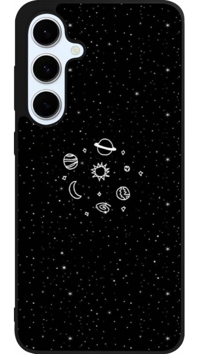 Samsung Galaxy S24 FE Case Hülle - Silikon schwarz Space Doodle