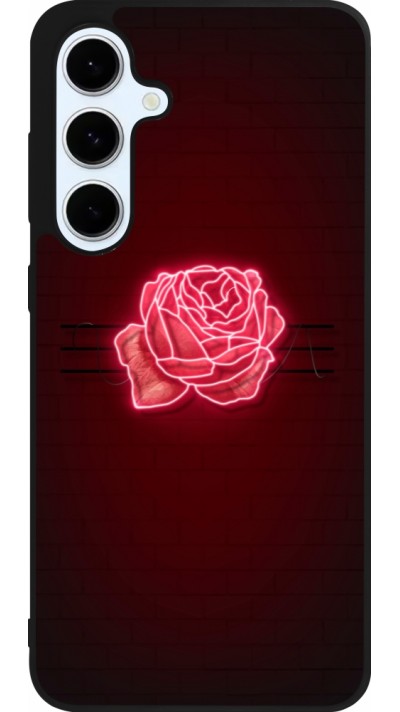 Samsung Galaxy S24 FE Case Hülle - Silikon schwarz Spring 23 neon rose